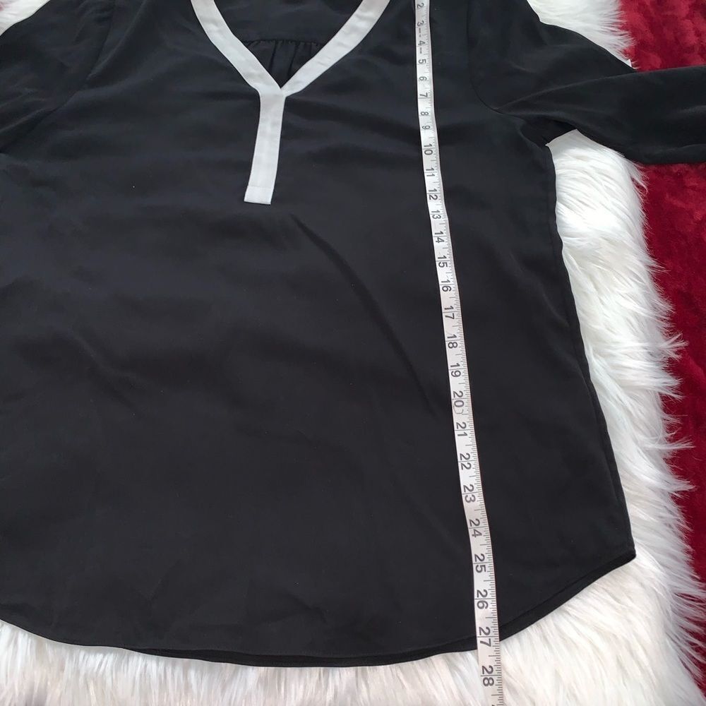 J Crew V-Neck Black Shirt M - Picture 5 of 7
